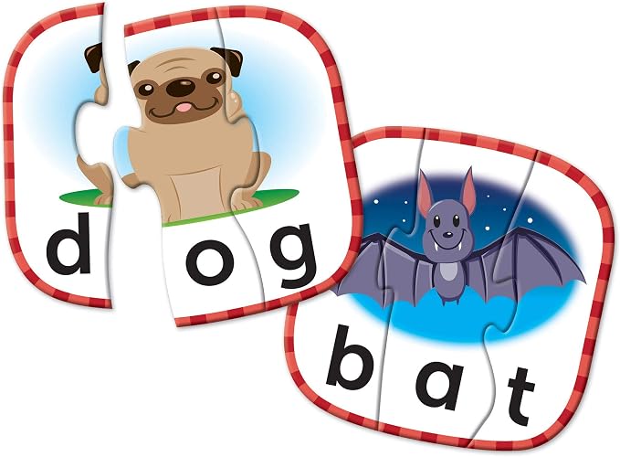 Learning Resources 3-Letter Word Puzzle Cards, Kindergarten Readniness, Self Correcting Puzzles, Ages 3+ - Image 3