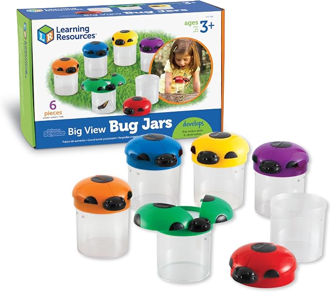 Learning Resources Primary Science Big View Bug Jars by LearningResources