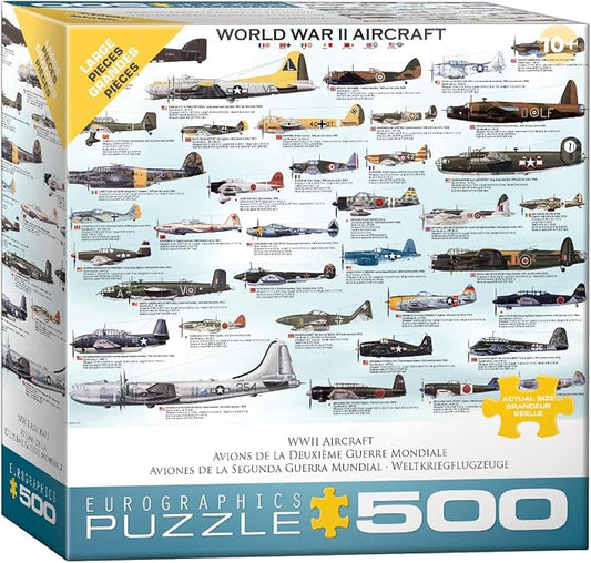 World War II Aircraft Puzzle, 500-Piece by EuroGraphics