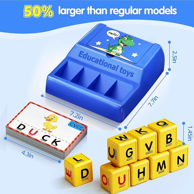 Montessori Matching Letter Game Toys for 3 4 5 Year Old Boy Girl Gifts Kids - Image 7