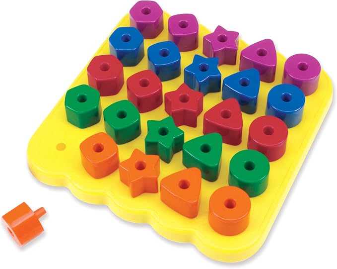 Learning Resources Stacking Shapes Pegboard - Image 2