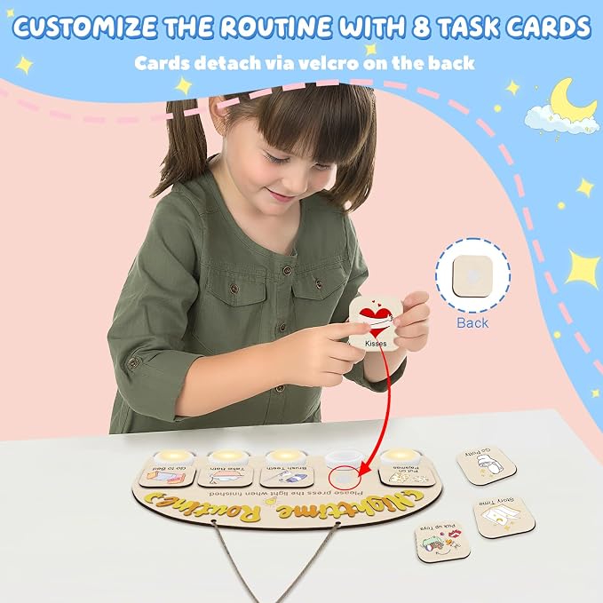 Bedtime Routine Chart for Toddlers, Visual Schedule Chart - Image 3