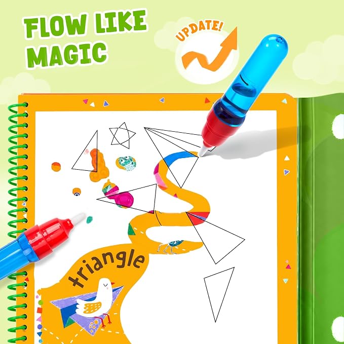 JoyCat Paint with Water for Kids (Shape & Transportation + Color & Emotion) - Image 8
