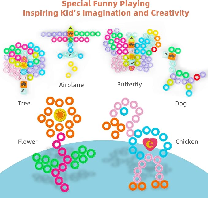 QZMTOY Preschool Educational Learning Montessori Toys for Kids, Toddler Puzzles Number Shape Sorter Counting Stacker with Clock Weather, Boys Girls Activities Math Game Gift for Age 3 4 5 Years - Image 5