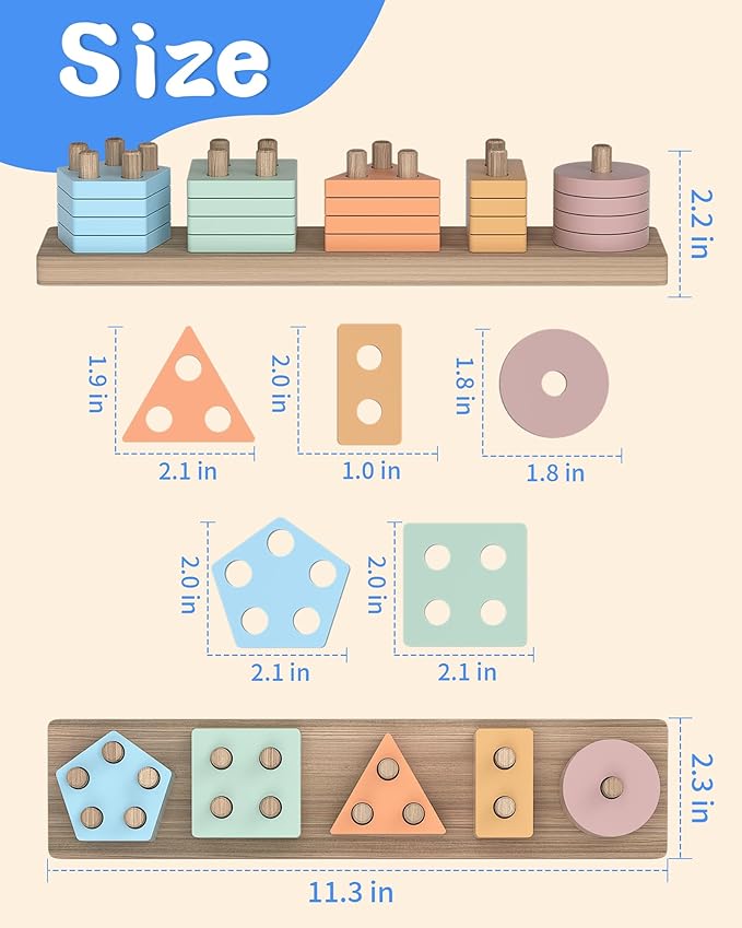 kecristv Montessori Toys for 1 2 Year Old Girl and Boy Birthday Gifts - Image 6