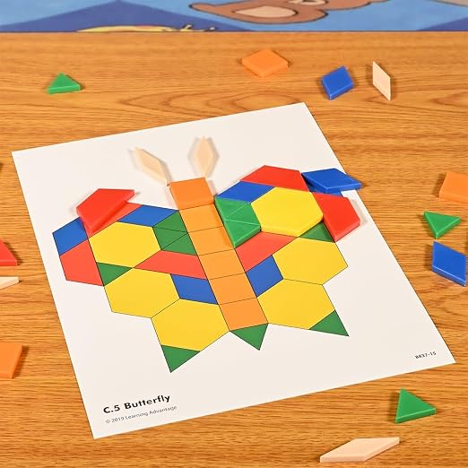 LEARNING ADVANTAGE Pattern Block Cards, Set of 20 - Image 2