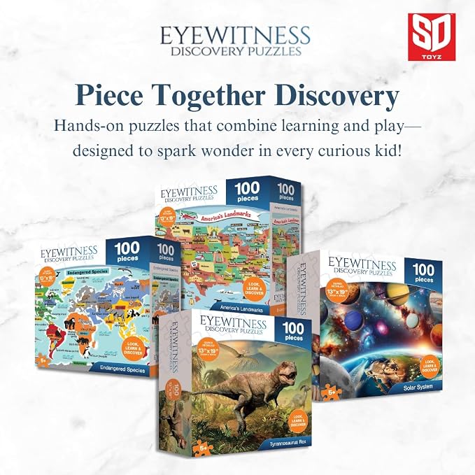 Eyewitness Discovery Puzzle Solar System, 100 Piece Jigsaw for Kids, Educational Learning Toy for Boys & Girls, Children Ages 5+ - Image 3