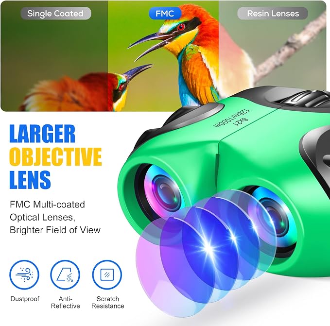 LET'S GO! Binocular for Kids, Compact High Resolution Shockproof Binoculars - Image 6