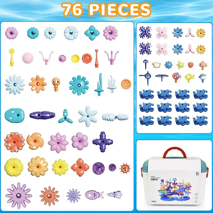 Flower Garden Building Toys for Girls Set, Gifts for 3 4 5 Year Old Girls - Image 6