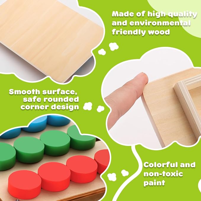 V-Opitos Color Matching Puzzle, Montessori Brain Teaser for Kids Ages 3-7 - Image 4