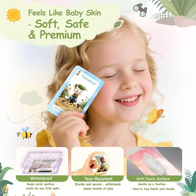 Kids Nature Scavenger Hunt – Outdoor Game for Kids | Laminated Waterproof, Wipe-Clean | 55 Cards, 5 Themes, Spinner & Stickers, Soft-Touch | Ages 3–12 Stocking Stuffers - Image 2