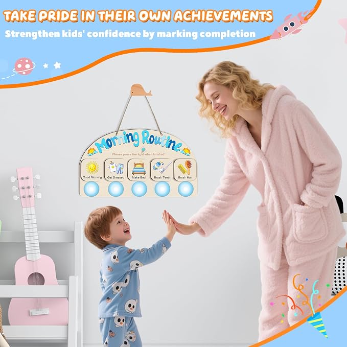 Upgraded Morning Routine Chart for Toddlers, Visual Schedule Chart - Image 4