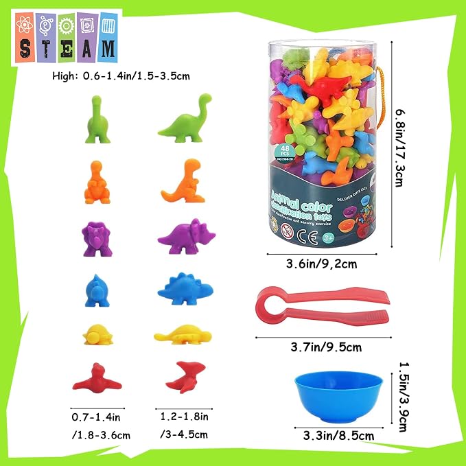 UNIQUE KIDS Counting Educational Learning Toy Set with Sorting Cups - Engaging Sensory Color Classification Training Game for Toddlers Preschoolers Ages 3 Years and Up - Image 4