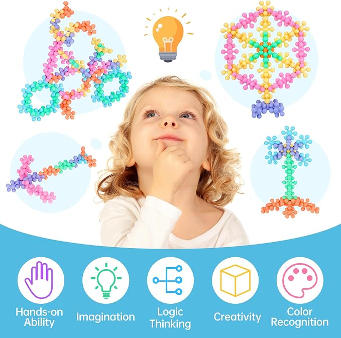 300PCS Building Blocks STEM Construction Toy, Macaron Colors - Image 4