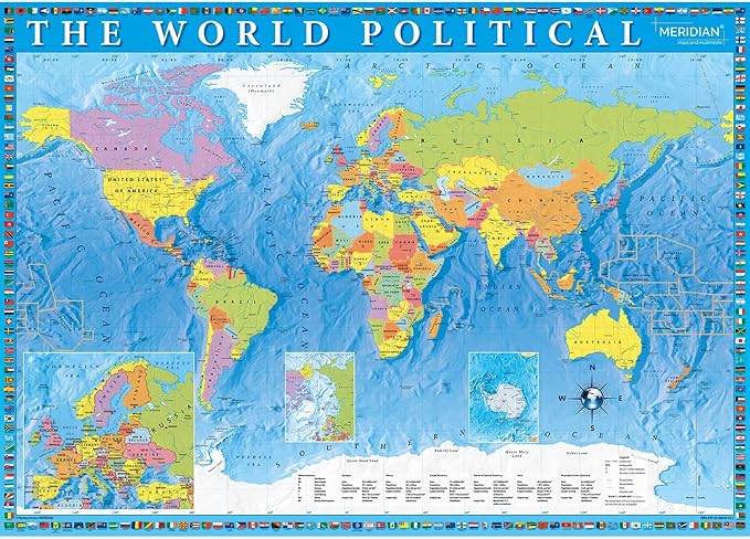 Trefl Political map of the World - 2000 Piece Puzzle 37.8"x26.9" - Image 2