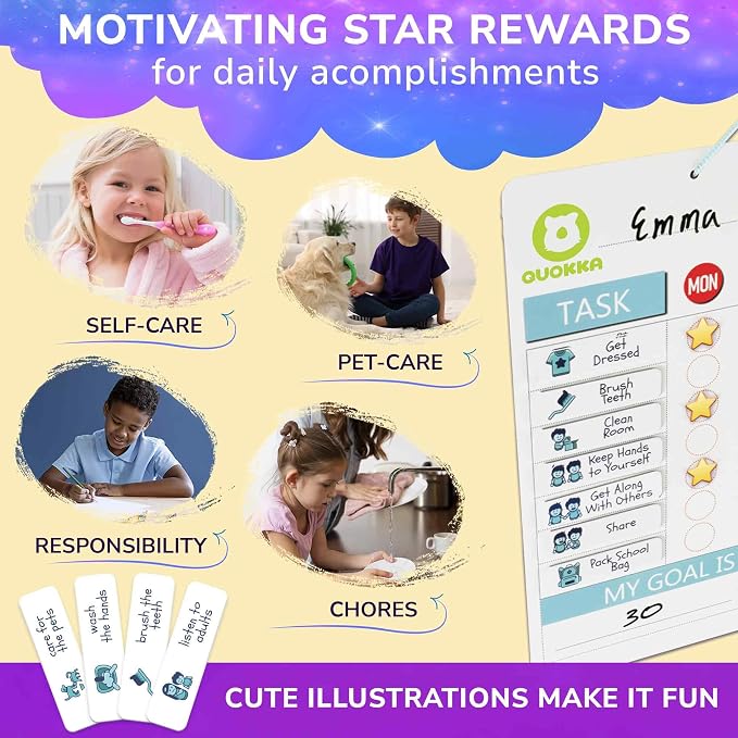 Magnetic Chore Chart for Kids - Reward Behavior Chart for Kids at Home - Image 4