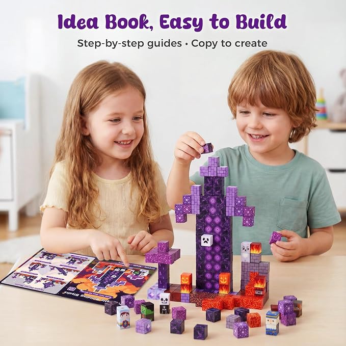 3 otters 150PCS Magnetic Building Blocks, with a Storage Bag, Portal - Image 4