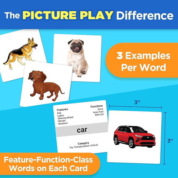 ThinkPsych First Nouns Flash Cards - 150 Picture Cards for Speech Therapy - Image 4