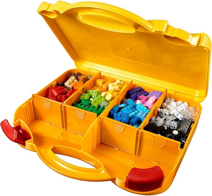LEGO Classic Creative Suitcase 10713 - Includes Sorting Storage Organizer Case with Fun Colorful Building Bricks, Preschool Learning Toy for Kids, Boys and Girls Ages 4 Years Old and Up - Image 6