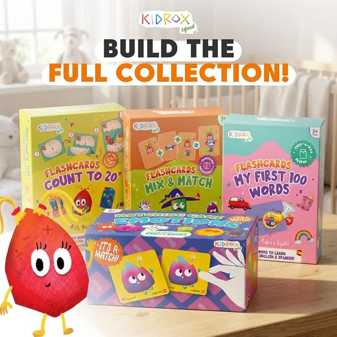 Flashcards Spy that! by Kidrox Squad – Spy that Letter Game for Kids Ages 3+, 20 Double-Sided Picture Search Boards with 400+ Objects, Alphabet Learning Game for Toddlers and Families - Image 8