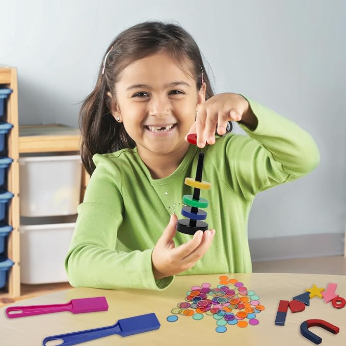 SAYAYA 122 PCS Magnetic Science Kit for Kids - Magnetic Balls, Bingo Wands with Chips, STEM Learning Set Magnet Toys for Classroom, Back to School Supplies, Educational Activities Gift for Boys Girls - Image 6