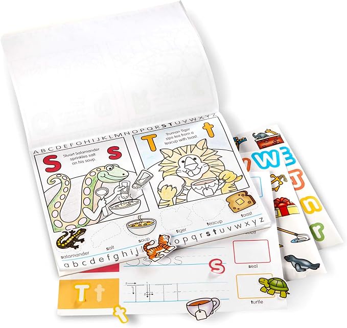 Melissa & Doug Alphabet Activity Sticker Pad for Coloring, Letters (250+ Stickers) - FSC Certified - Image 3