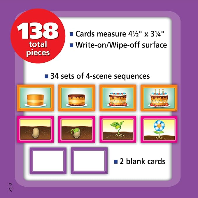 Teacher Created Resources 4-Scene Sequencing Pocket Chart Cards (TCR20848) - Image 3