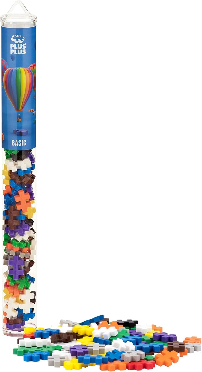 PLUS PLUS Basic Mix Tube - Mini Interlocking Building Blocks Set - Image 4