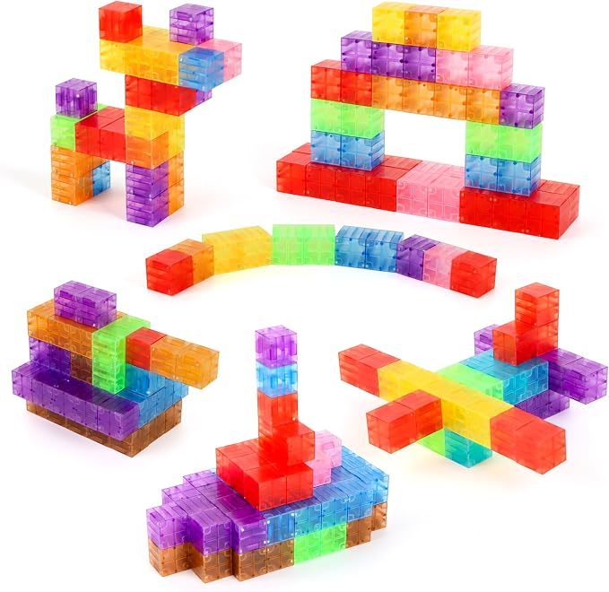 ZHENFINITY 200PCS Rainbow Magnetic Building Blocks, STEM Construction Toy by Unknown