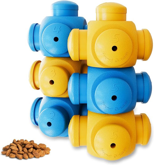 Dog Puzzles for Smart Dogs, Interactive, Puzzle Treats, Puppy Puzzle, Toys to Keep Them Busy, Cognitive Dog Games, Toys for Bored Dogs, Advanced Puzzles, Boredom Busters (6 Pieces)