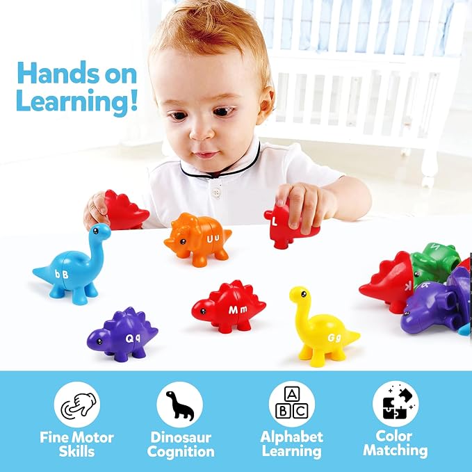 TSYAN Matching Letters Counting Dinosaur Toys - Image 3