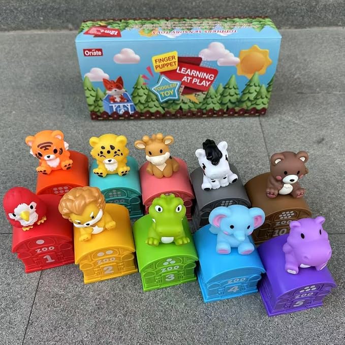 Montessori Learning Toys for 1,2,3 Year Old Toddlers, 20Pcs Animal Preschool Sensory Toys for Counting, Matching, Sorting & Fine Motor Games, Christmas Birthday Easter Gift for Baby Boys & Girls - Image 7