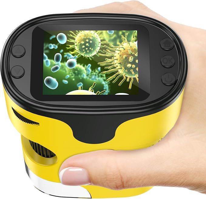 Kids Digital Microscope Science Gift: Complete STEM Toy Kit for Ages 4-12 by BEBANG