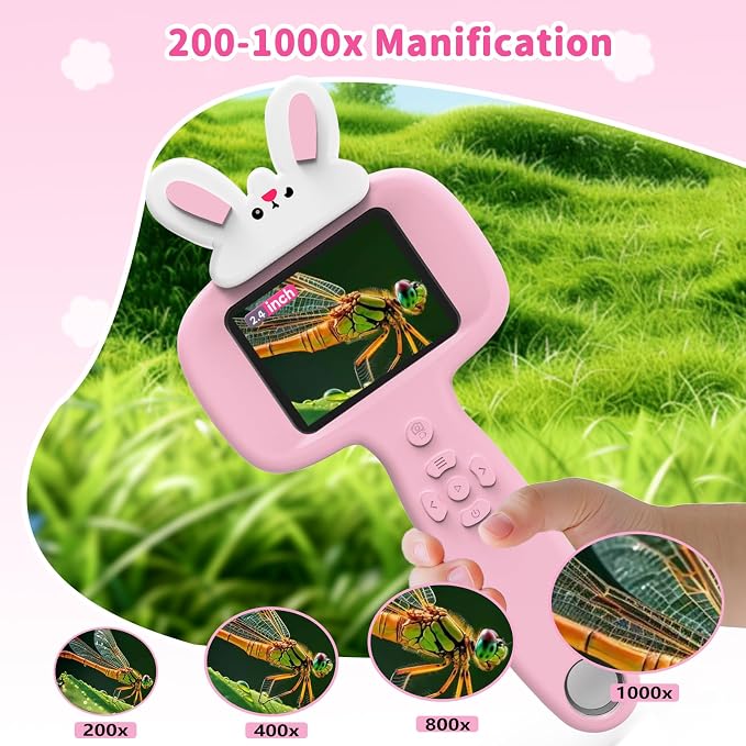 BLACKROOT Microscope for Kids, 2.4" Handheld Digital Pocket Microscope - Image 3