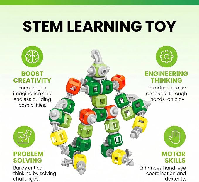 Creative 3-in-1 Robot STEM Toys for 4 5 6 7 8+ Year Old Kids Birthday Gifts - Image 5