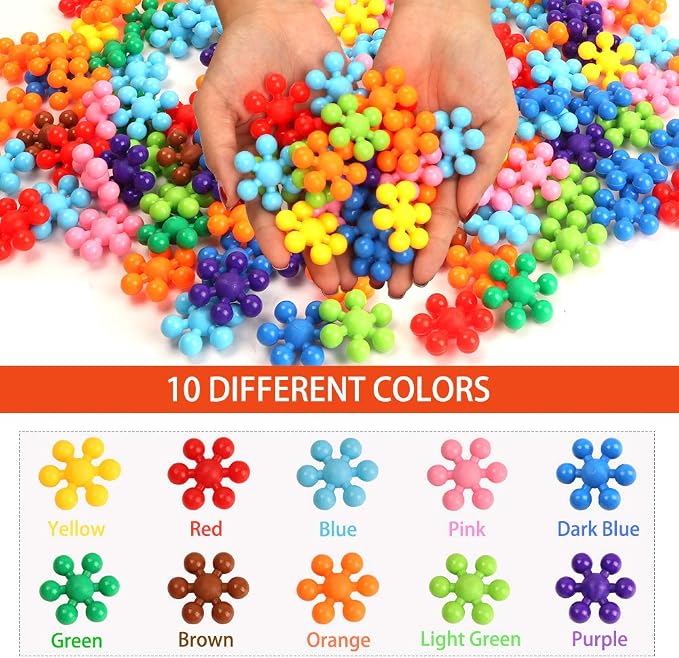 330 pcs Building Blocks, Educational Building Toys Stem Toys Building Discs Sets Interlocking Solid Plastic for Preschool Toddlers Girls and Boys by Winlip - Image 2