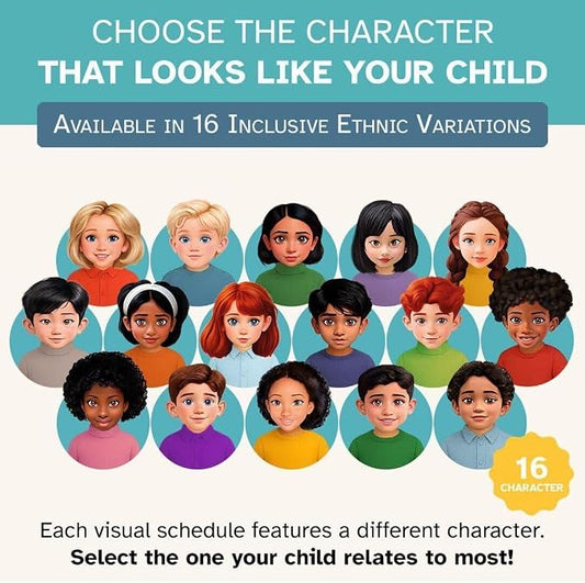 KIARES Potty Training Chart for Toddlers, Visual Bathroom Routine Poster for Kids, Helps Children Gain Independence & Confidence, Toilet Training (Biracial Boy) - Image 2