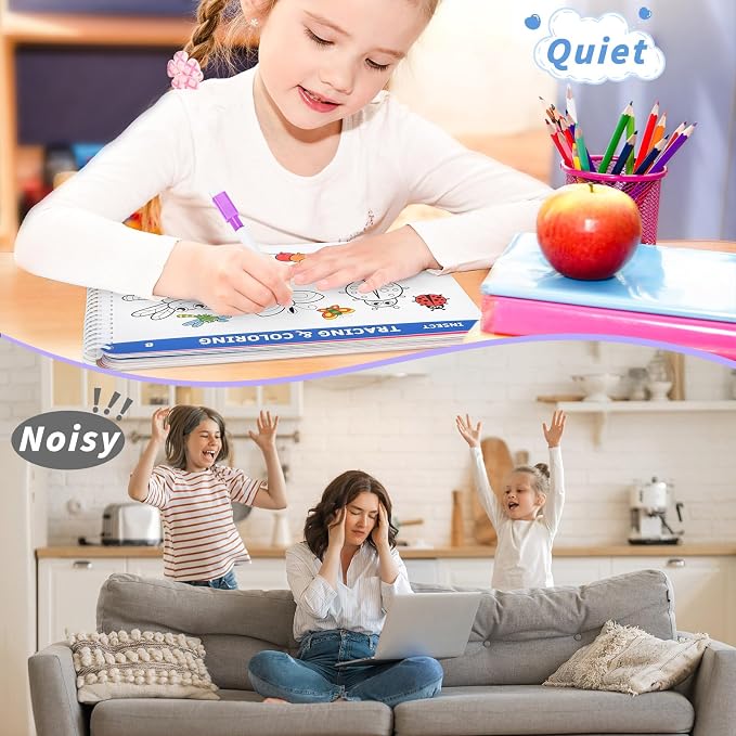 Preschool Learning Activities Pre K Workbooks Tracing Busy Book Age 3-5 - Image 6