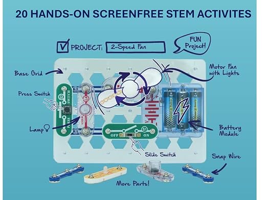 Snap Circuits Beginner, Electronics Exploration Kit, Stem Kit for Ages 5-9 (SCB-20) - Image 6