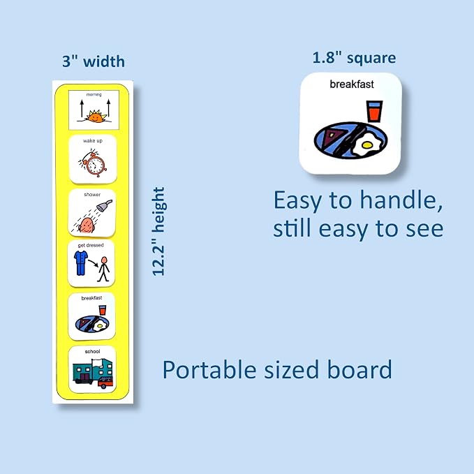 Morning Routine Chart, Visual Schedule for Kids with Autism/ASD (English) - Image 3