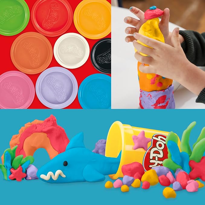 Play-Doh Bulk Pack of 48 Cans, 6 Sets of 8 Modeling Compound Colors, 3oz, Back to School Gifts & Prizes for Students & Classroom, Preschool Toys for Kids, Ages 2+ (Amazon Exclusive) - Image 5