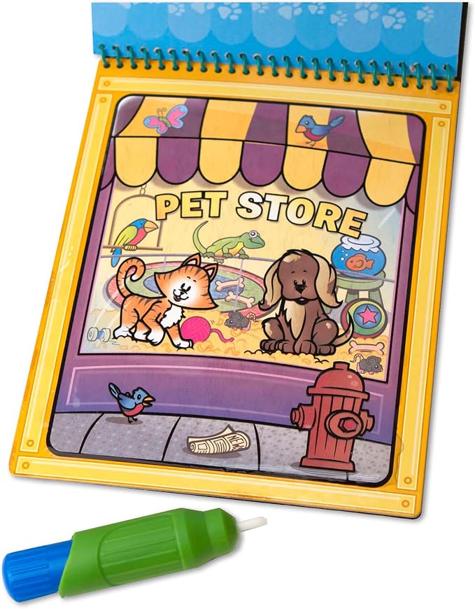 Melissa & Doug On the Go Water Wow! Mess Free Coloring Book, Reusable Water-Reveal Activity Pad, Animals, Travel Toys, Party Favors, For Toddlers & Kids Ages 3+ - FSC Certified - Image 10