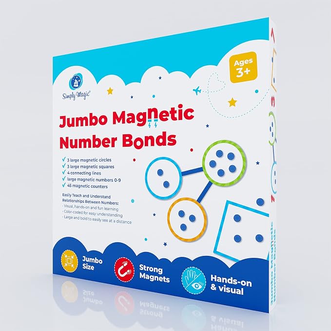 75 PCS Magnetic Number Bonds Set, Number Line Magnets Simply Magic - Image 8