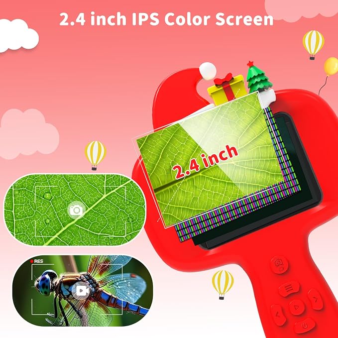 BLACKROOT Microscope for Kids, 2.4" Handheld Digital Pocket Microscope - Image 3