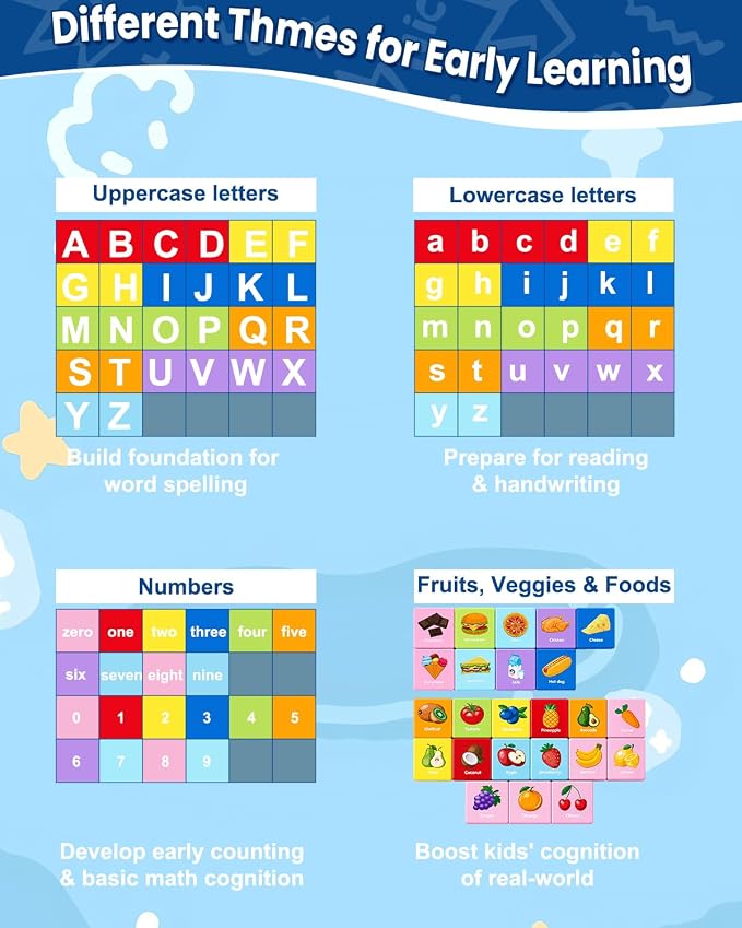 Magnetic Blocks for Toddlers,1.65in Large Montessori Building Cube for Kids - Image 8