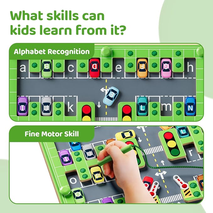 zhiwuzhu Magnetic Alphabet Maze,Montessori Toys - Image 3