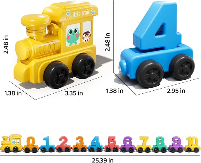 JUKUDAHU Magnet Number Train Set for Toddlers 3-4 Years Old - Image 6