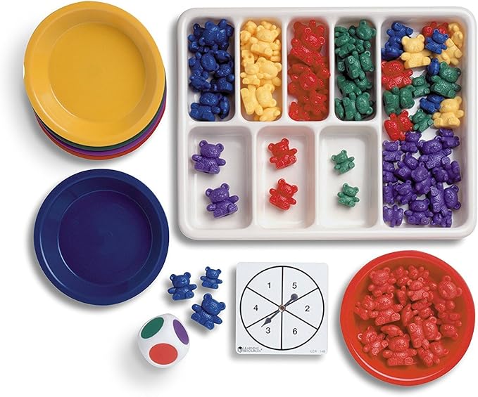 Learning Resources Three Bear Family Sort, Pattern & Play Activity Set, Homeschool Accessory, Counting & Sorting, Color Sorting and Recognition (Pack of 2) - Image 2