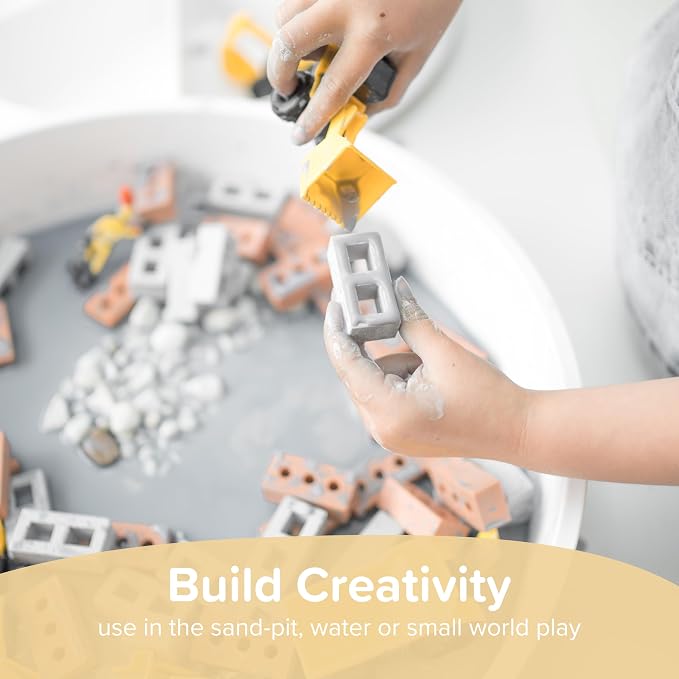 25 x Mini Blocks for Kids Construction | Silicone Tiny Bricks for Play - Image 5