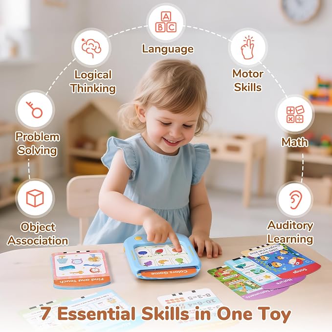 JoyCat Kids Learning Tablet, 156-Page Talking Phonics Flash Cards - Image 5